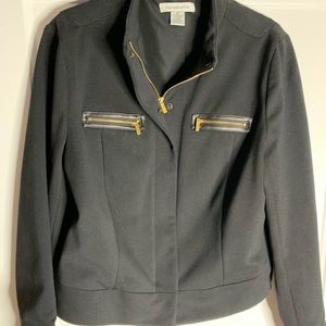 Black Liz Claiborne Cropped Jacket